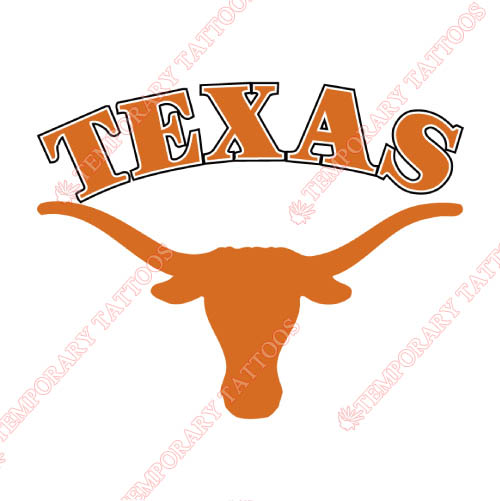 Texas Longhorns Customize Temporary Tattoos Stickers NO.6515